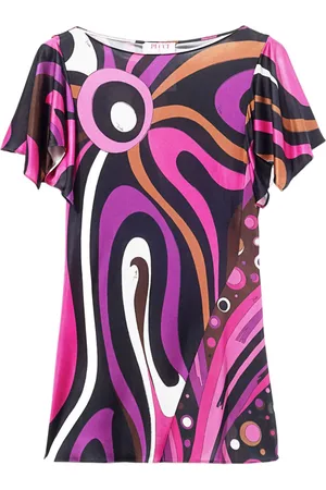 Puccini Marmo-print top