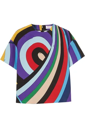 Puccini Iride-print top
