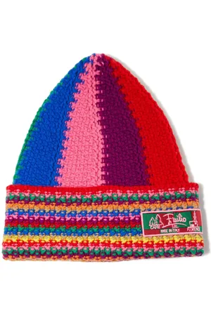 Puccini Colourblock wool beanie hat