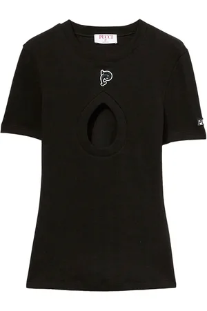 Puccini Teardrop cut-out T-shirt