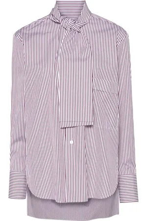 Plan C Striped poplin shirt