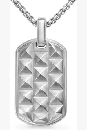 David Yurman Sterling Pyramid tag (35mm)
