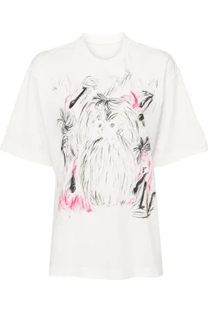 JNBY Graffiti style short sleeve T-shirt