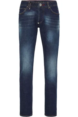 Philipp Plein Low-rise straight-leg jeans
