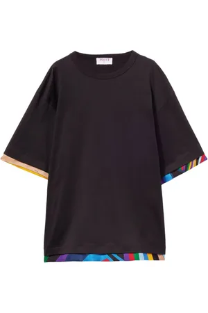 Puccini Abstract-print trim T-shirt