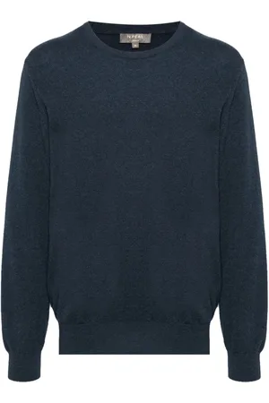 N.PEAL Oxford round neck jumper