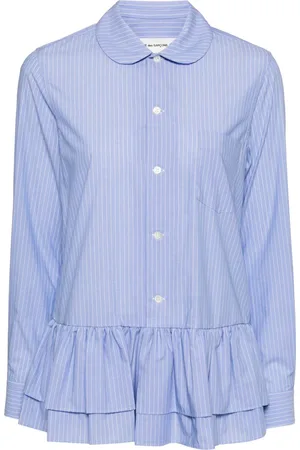 Comme des Garçons Striped ruffle shirt