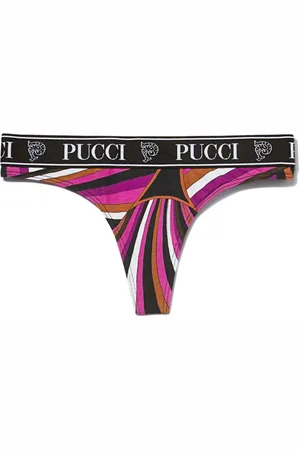 Puccini Logo-print thong (set of three)