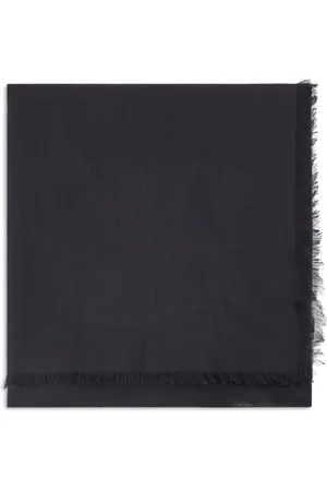 Tom Ford Logo-embroidered wool-blend scarf