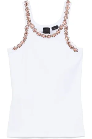 Pinko Crystal-embellished tank top