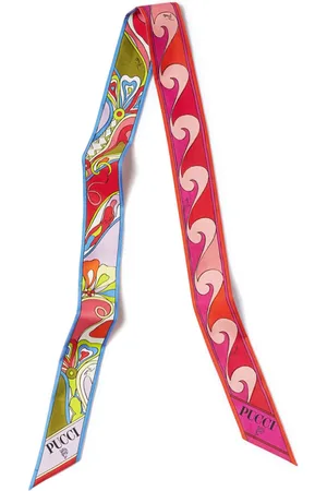Puccini Orchidee-print silk scarf