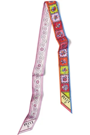 Puccini Iride Festa-print silk scarf