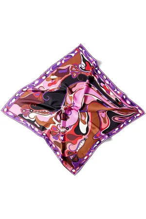 Puccini Large Orchidee-print silk scarf