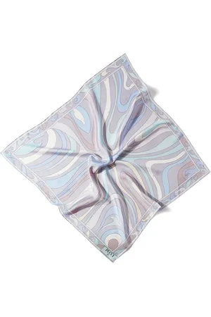 Puccini Large Marmo-print silk scarf