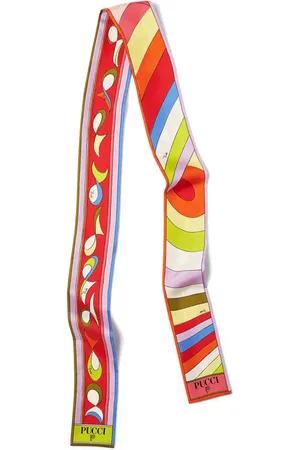Puccini Iride Pesci-print silk scarf