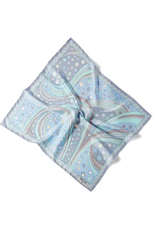 Puccini Large Fontane-print silk scarf