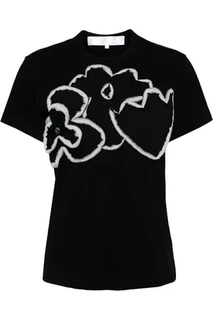 Comme des Garçons Floral-embellishment T-shirt