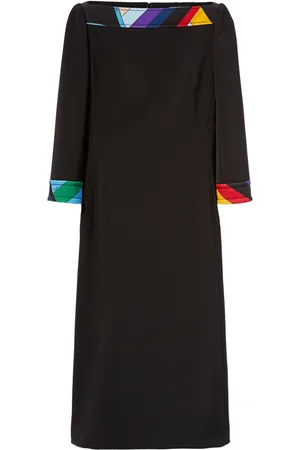 Puccini Cady-texture midi dress
