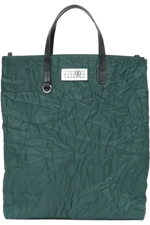 Maison Margiela Shopping logo-patch tote bag