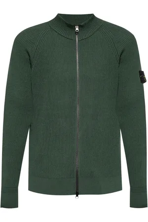 Stone Island Ribbed virgin-wool cardigan