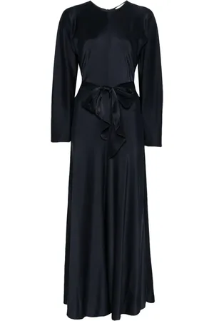 FORTE FORTE Sash-detail satin dress