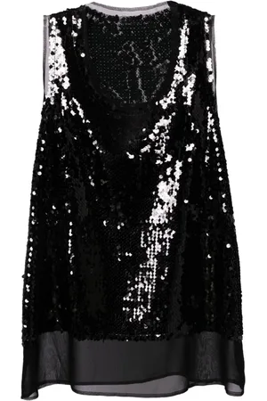 Comme des Garçons Sequined tank top