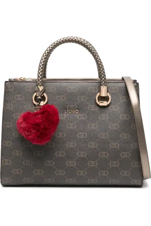 Liu Jo Faux-fur charm tote bag