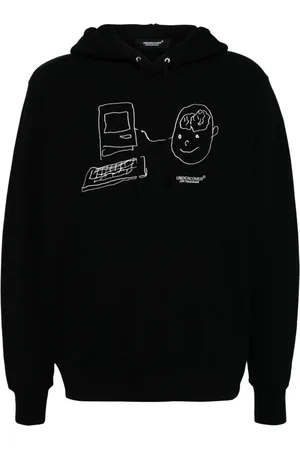 UNDERCOVER Embroidered cotton hoodie