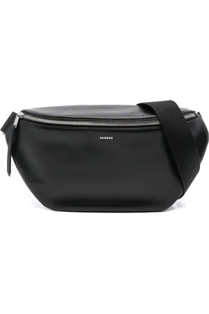 Sandro Logo-stamp leather belt bag