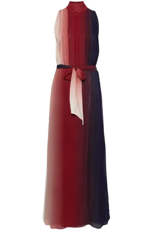 FORTE FORTE Pleated georgette gown