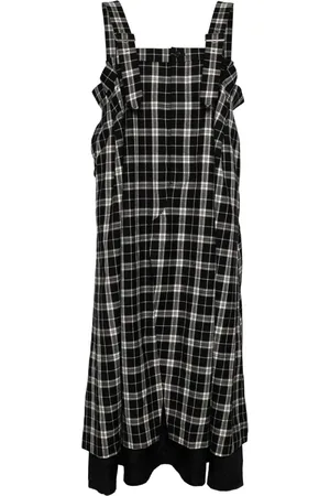 NOIR KEI NINOMIYA Plaid check pattern day dress