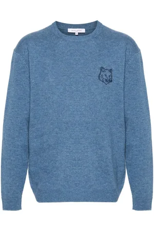 Maison Kitsuné Bold Fox Head embroidered sweater