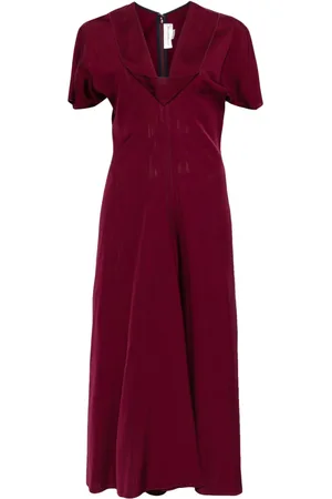 Victoria Beckham Cowl-neck midi dress