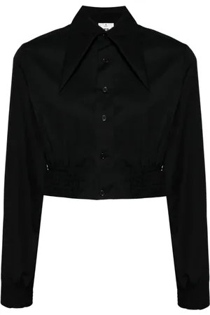 NOIR KEI NINOMIYA Oversized-collar cropped shirt