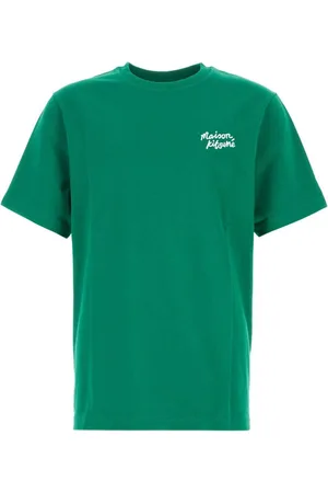 Maison Kitsuné Logo-embroidered cotton t-shirt
