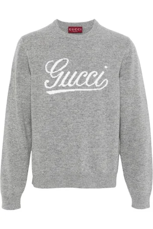 Gucci Intarsia-knit logo sweater
