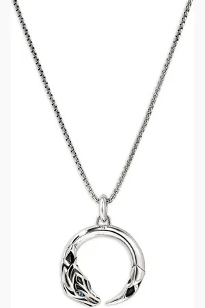 John Hardy Sterling Naga sapphire necklace