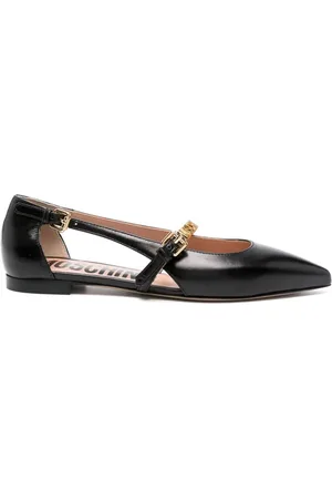 Moschino Logo-lettering ballet flats