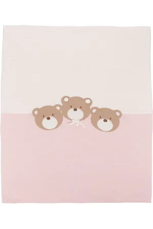 Le Bebé Enfant Teddy bear-jacquard blanket