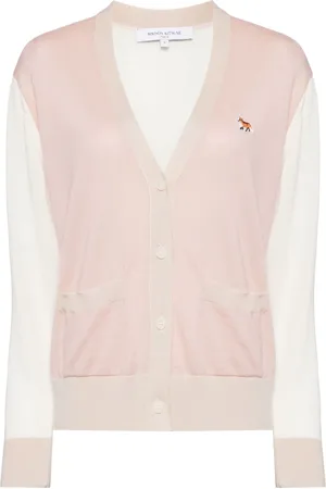 Maison Kitsuné Embroidered logo cardigans