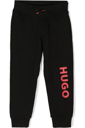 HUGO BOSS Logo-print drawstring track pants