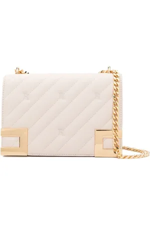 Elisabetta Franchi Logo-embroidered shoulder bag