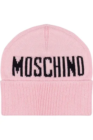 Moschino Intarsia-knit logo beanie