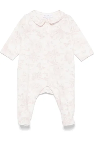 Tartine Et Chocolat Leaf-print velvet pyjamas