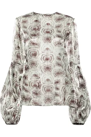 GENNY Organza turtle print blouse