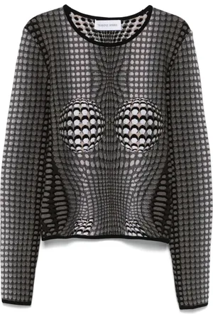 Marine Serre Moon jacquard sweater
