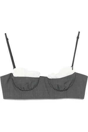 Shushu/Tong Ruffled bralette top