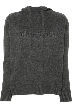 Max Mara Crystal-logo hoodie