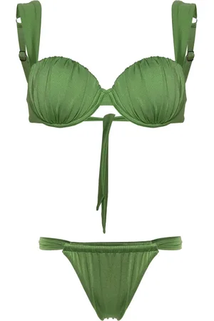 Noire Swimwear Cheeky ruched bikini set