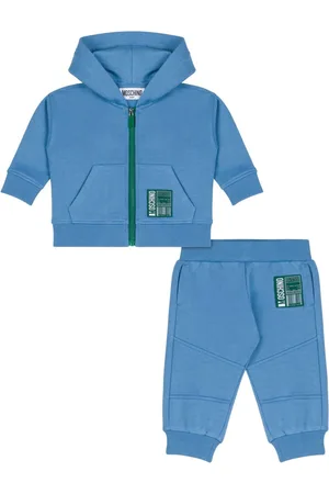 Moschino Logo-tag cotton tracksuit